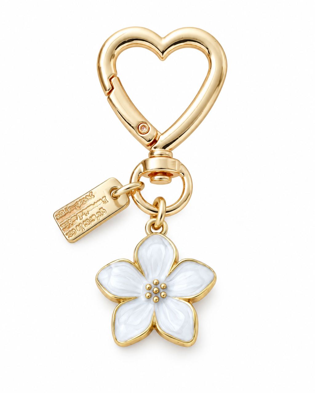 Bloom and Heart bag charm