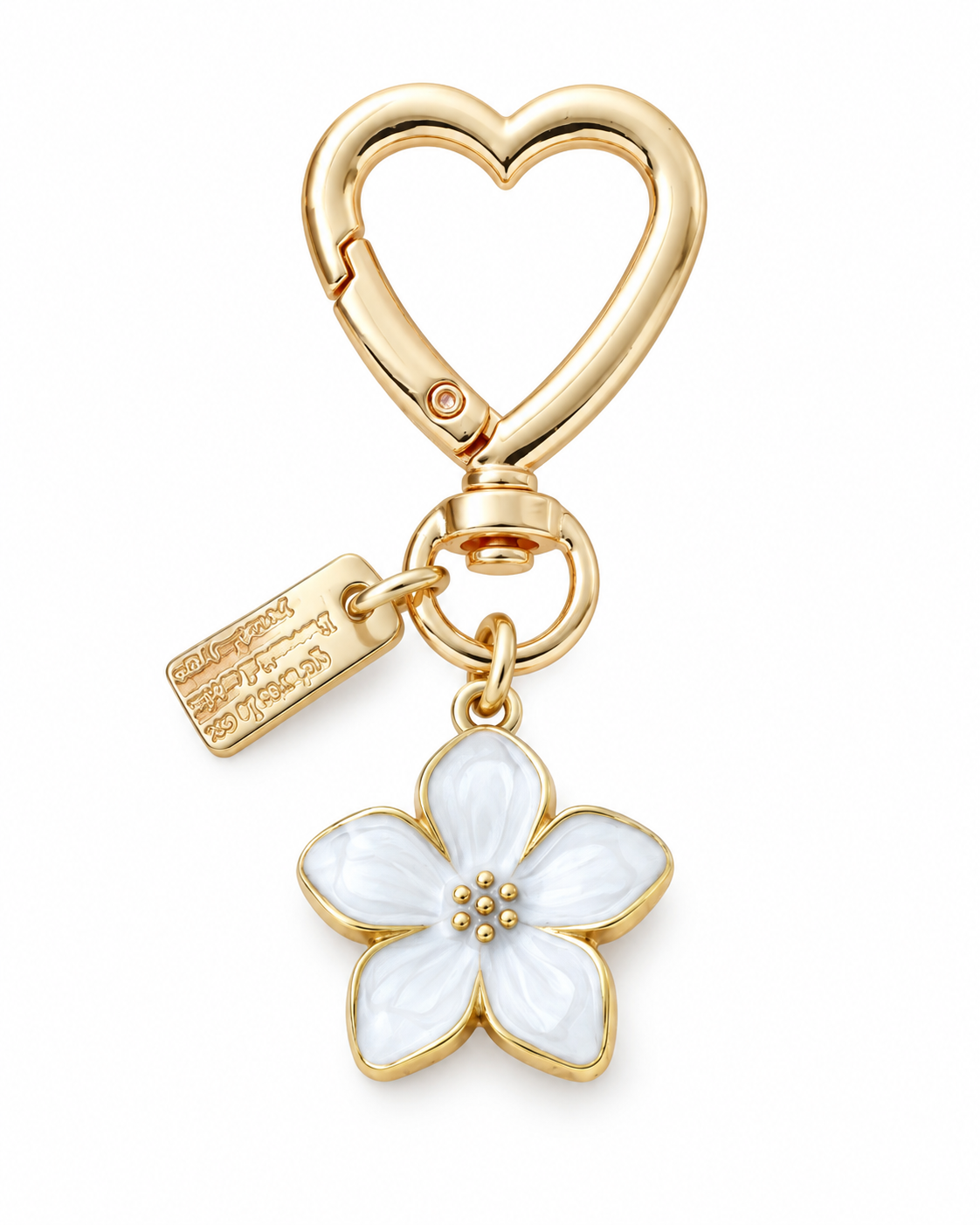 Bloom and Heart bag charm