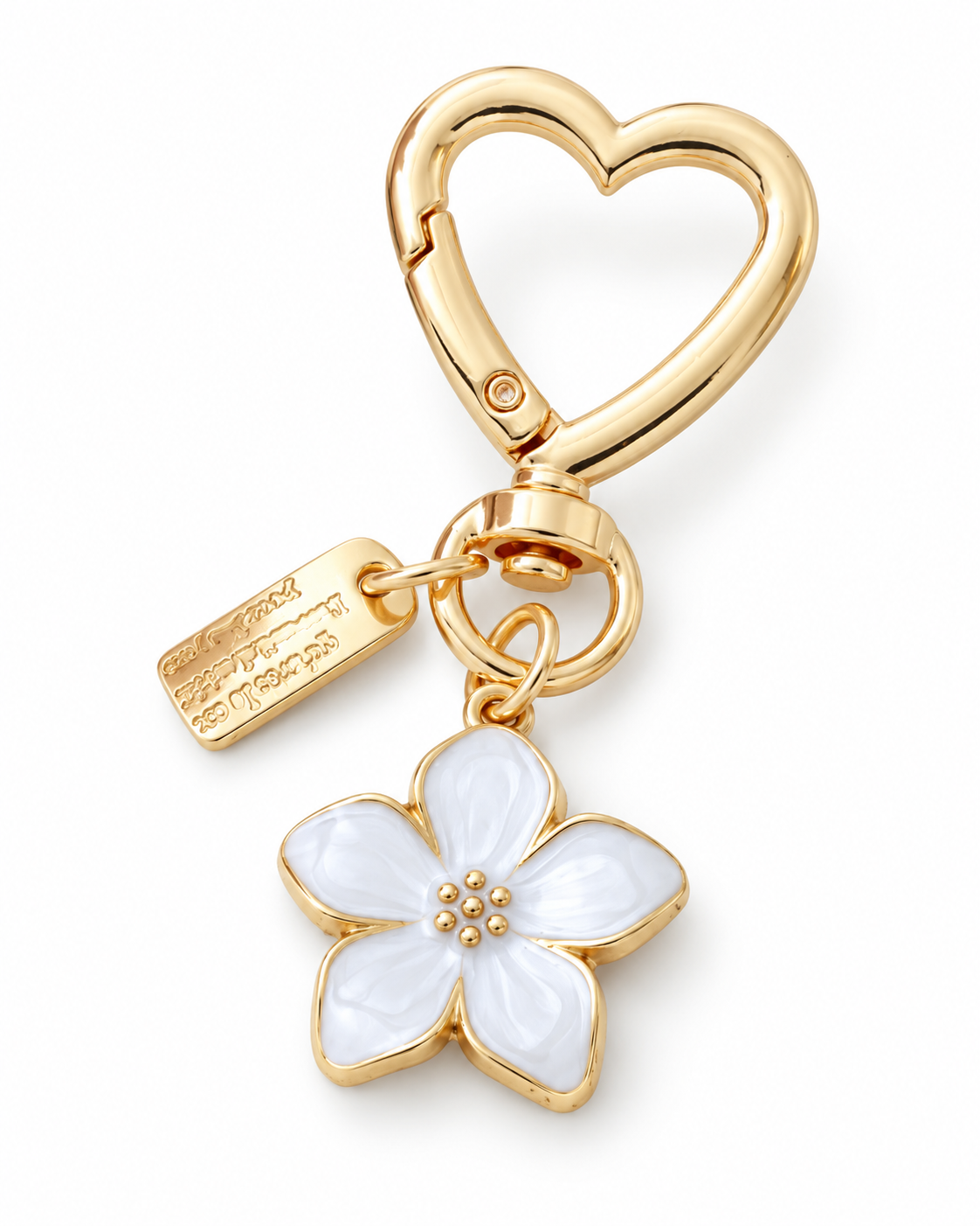 Bloom and Heart bag charm