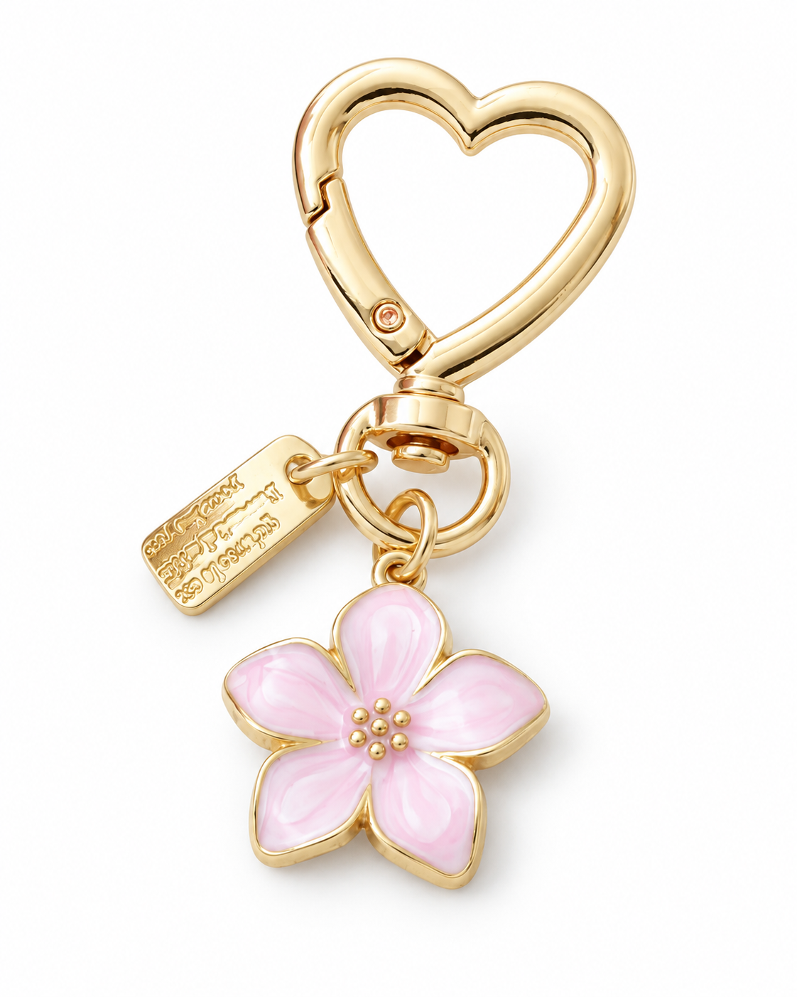 Bloom and Heart bag charm