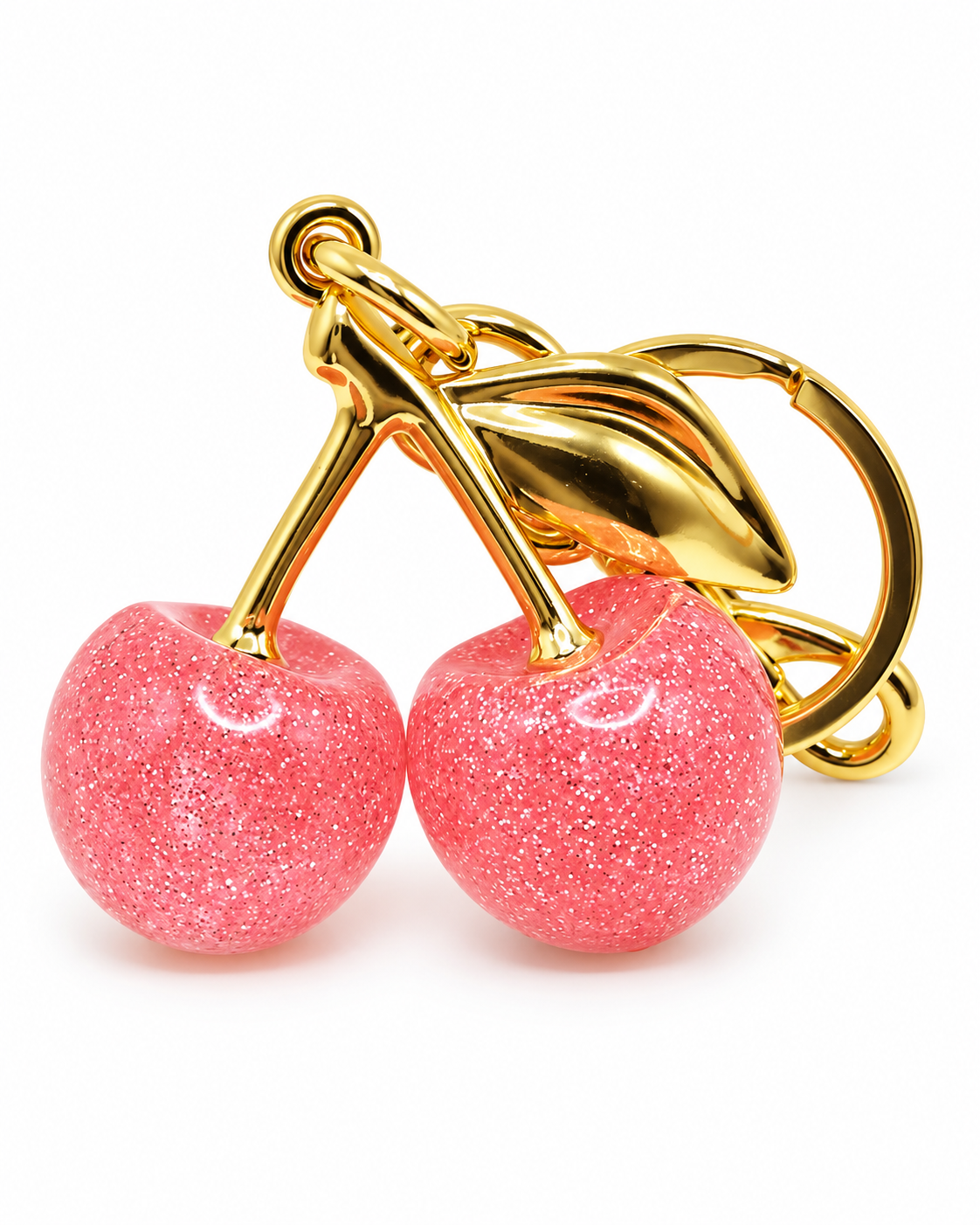 Glitter Cherry Bag Charm