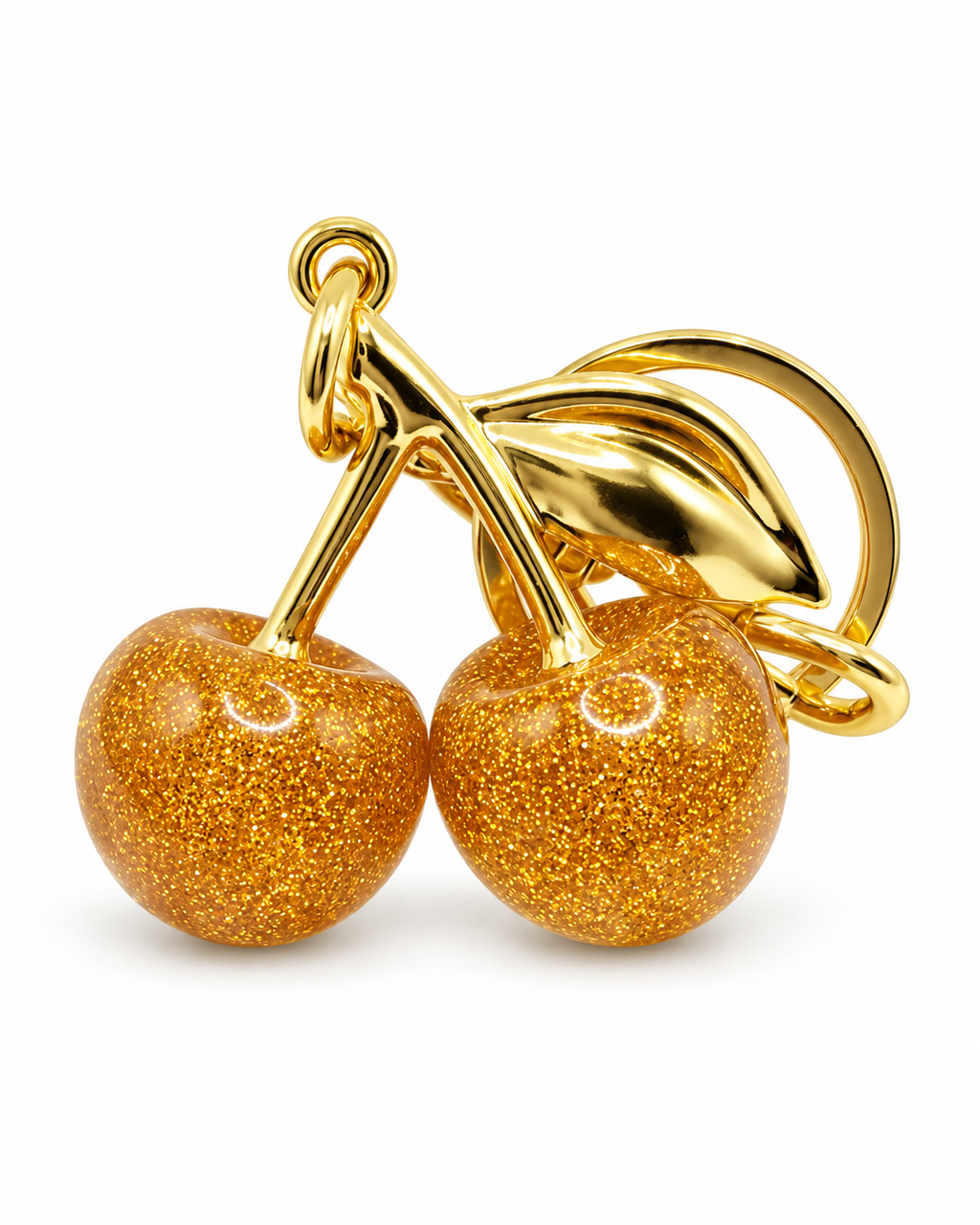 Glitter Cherry Bag Charm