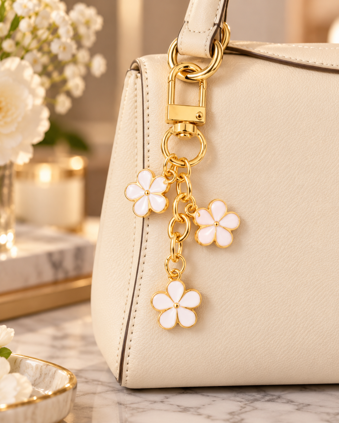 Daisy Chain Bag Charm